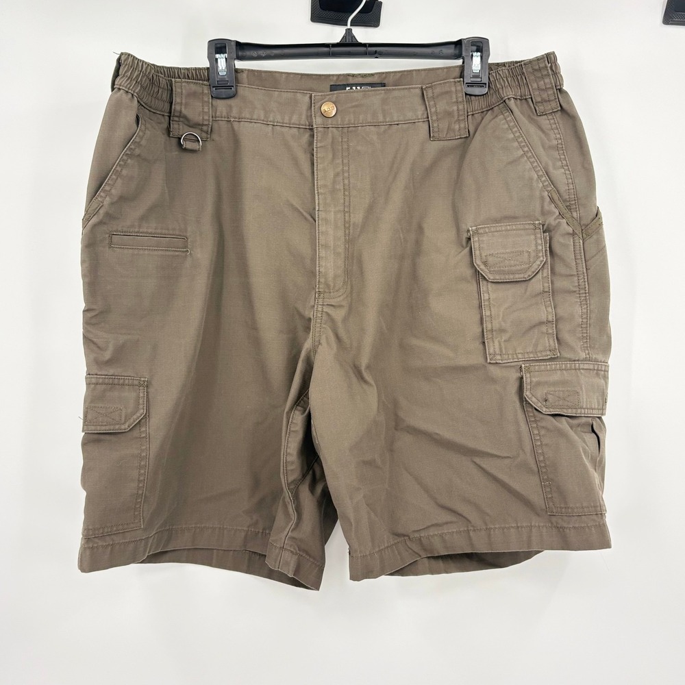 5.11 Tactical Mens 42 Tundra Brown Ripstop Cargo Shorts 73287-192 Utility Gear